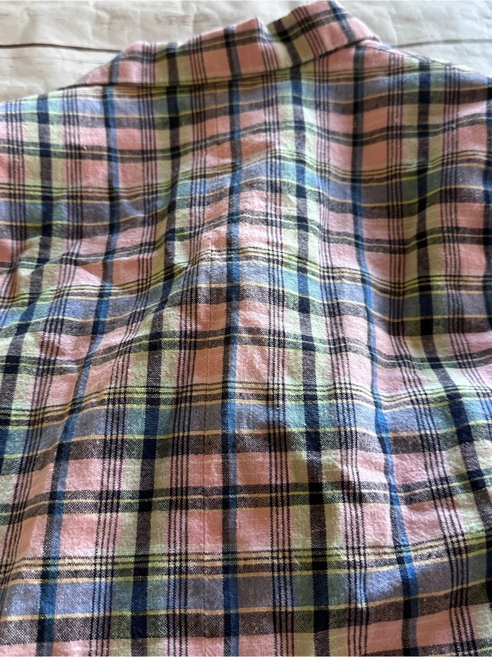 Janie and Jack pink, blue, and green plaid blazer